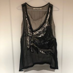 Collective Concepts sequined top, S